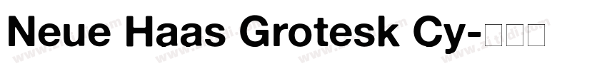 Neue Haas Grotesk Cy字体转换